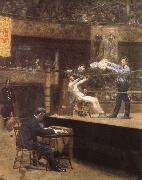 Thomas Eakins Zwishchen den Runden oil painting artist